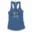 Total Damage Women's Racerback Tank in Solid Royal Color